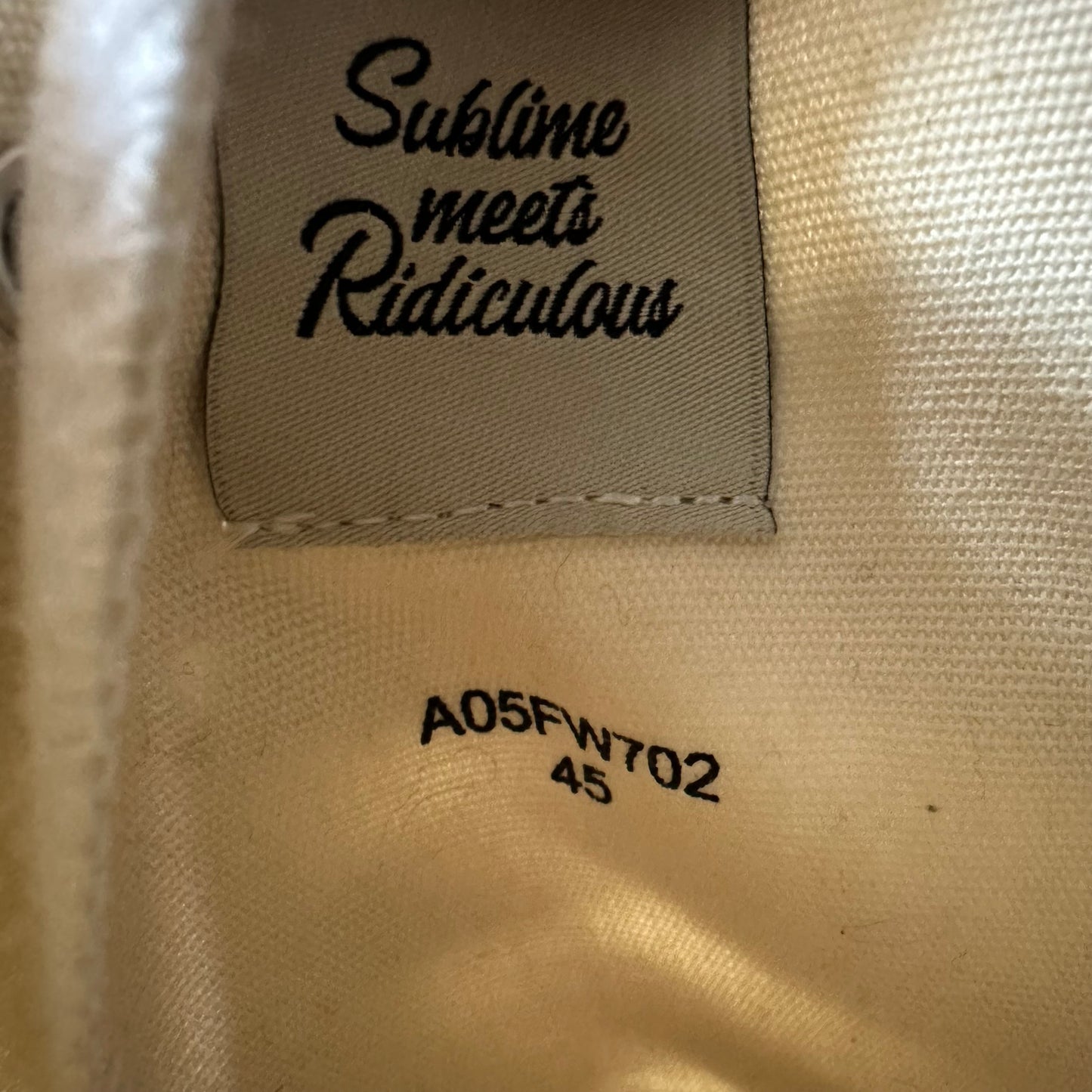 Maison Mihara Triple White Hank Sneaker Sz 12 (45) DS