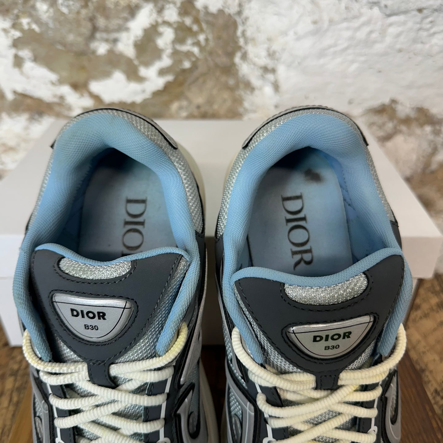 Dior B30 Blue Grey Silver Black Sneaker Sz 8 (41)