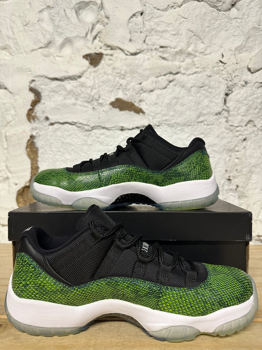 Air Jordan 11 Low Green Snakeskin Sz 9.5 DS