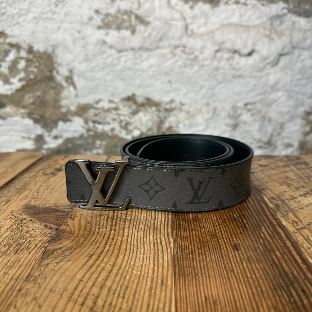 Louis Vuitton Grey Monogram Belt Sz (90/36) W/ Box