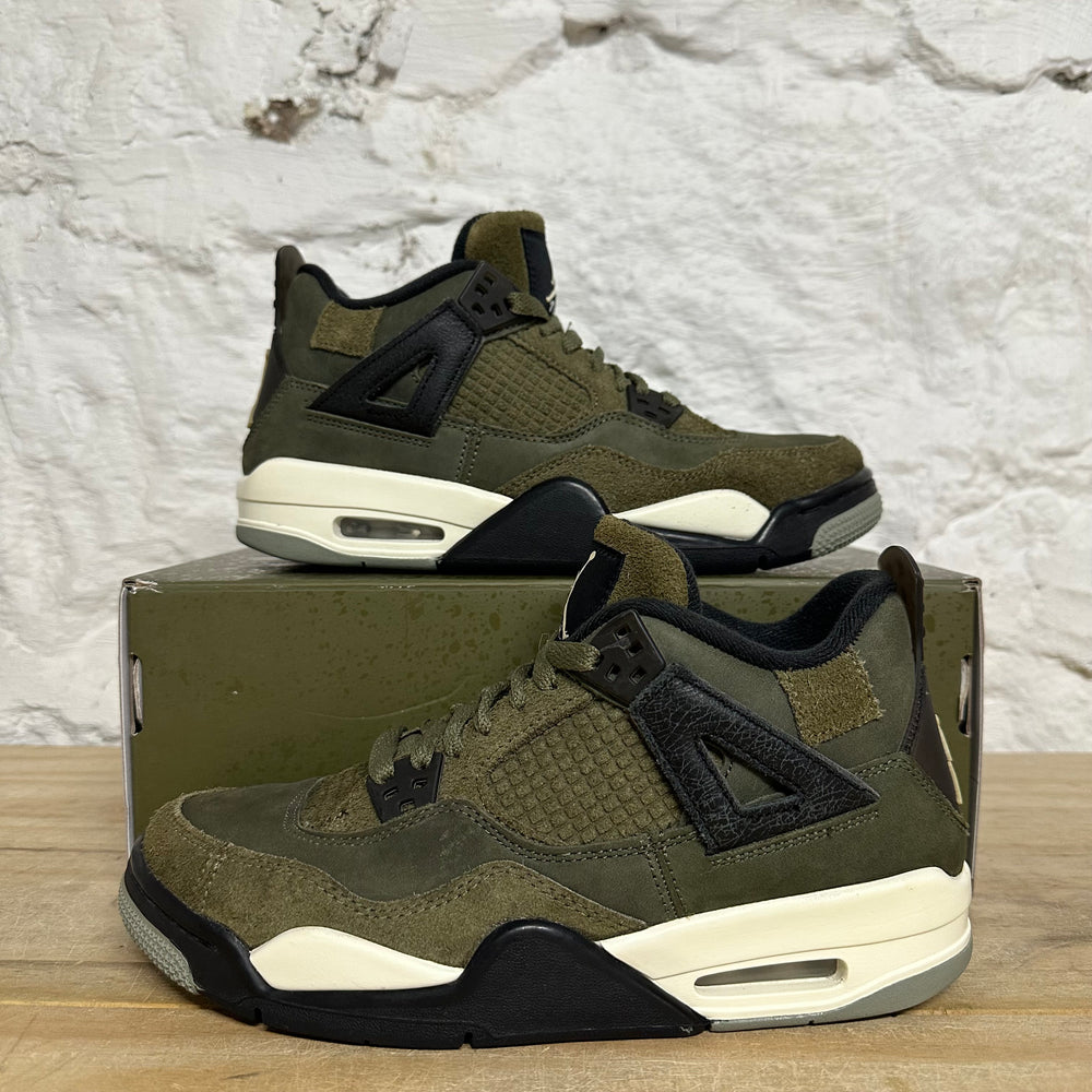 Air Jordan 4 Craft Olive Sz 7Y