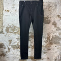 Amiri Plain Black Denim Jeans Sz 36