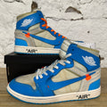 Air Jordan 1 High Off-White University Blue Sz 11.5