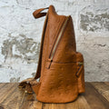 MCM Stark Leather Roasted Pecan Backpack