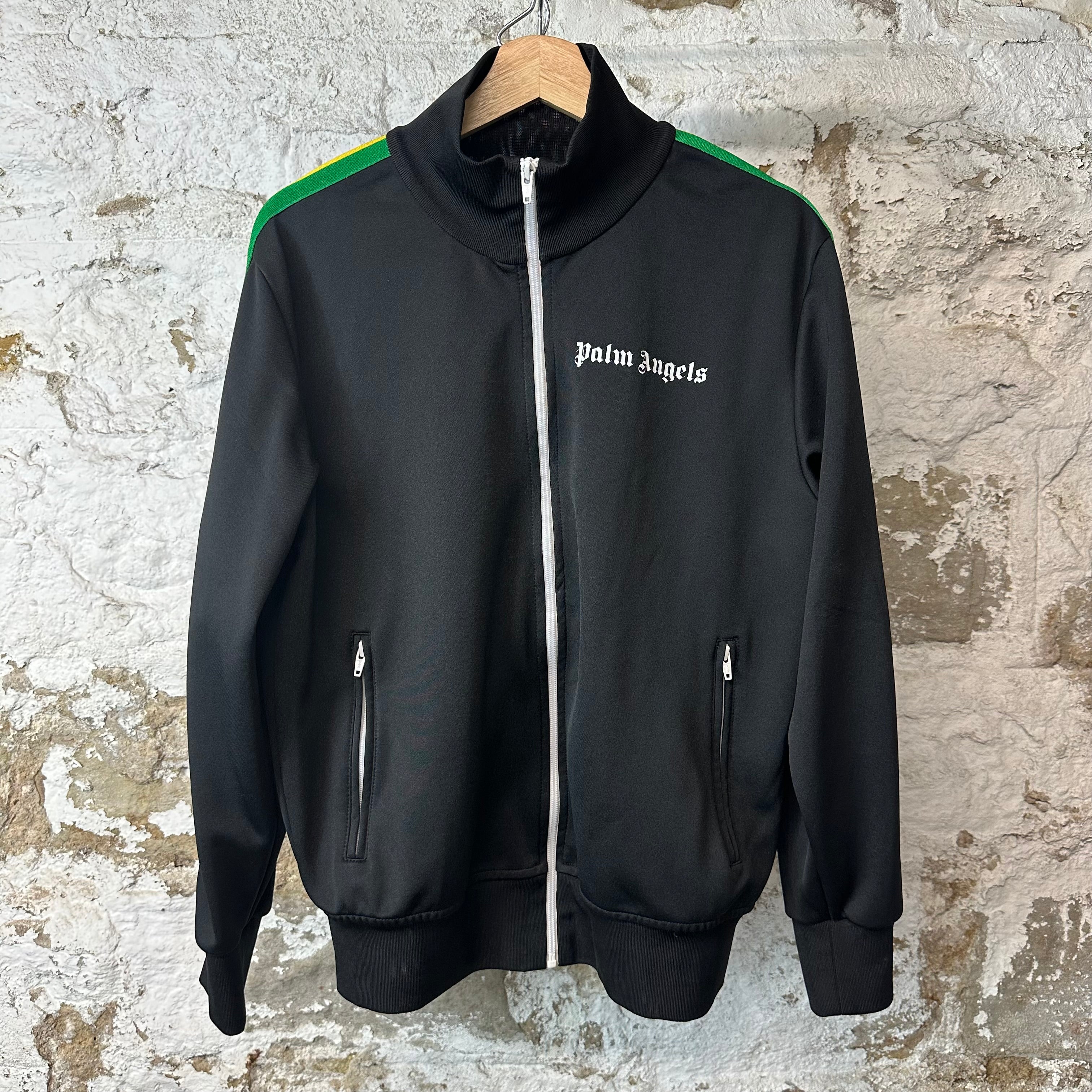 Palm Angels Rainbow Black Track Jacket Sz L