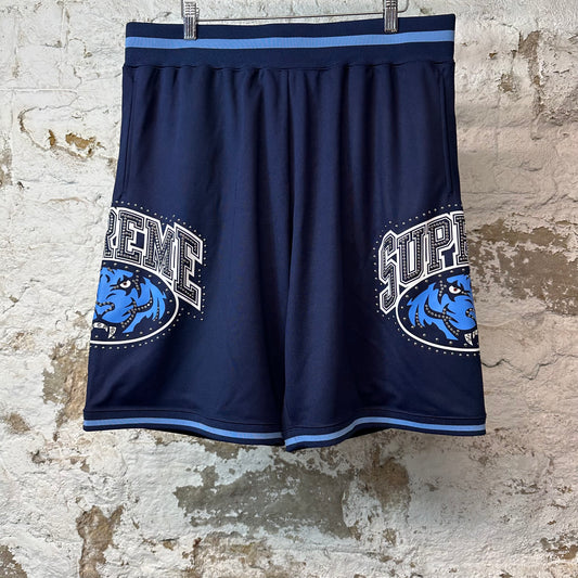 Supreme Studded Basketball Shorts Navy Sz M