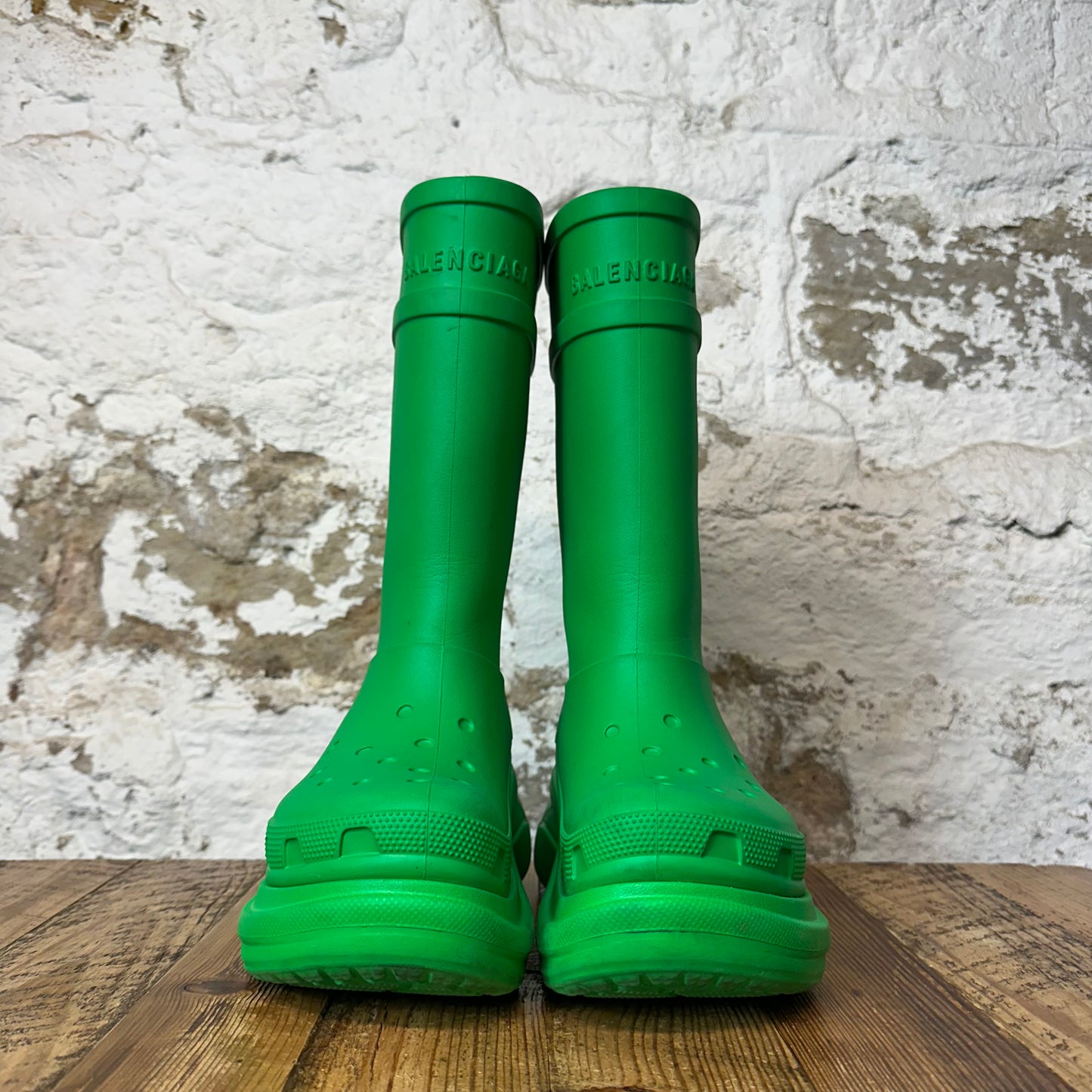 Balenciaga Green Croc Boot Sz 5 (37)