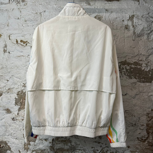Casablanca Mushroom Logo Windbreaker Jacket White Sz XXL
