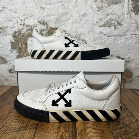 Off White White Leather Vulc Sneaker Sz 9 (42) No Box
