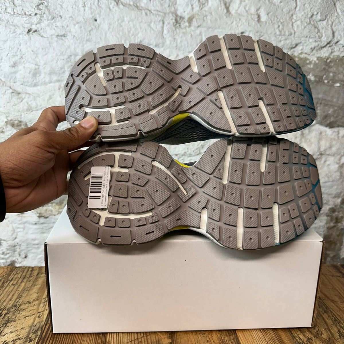 Balenciaga 3XL Blue Grey Yellow Sneaker Sz 10 (43)