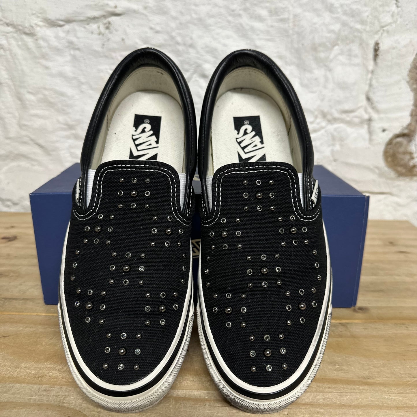 Vans LX Classic Slip On 98 Pearlized Blackout Sz 8