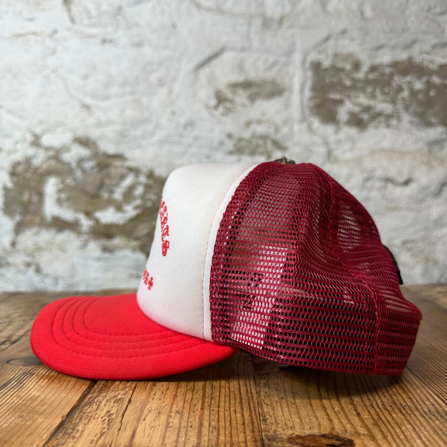 Chrome Hearts King Taco Red White Trucker Hat