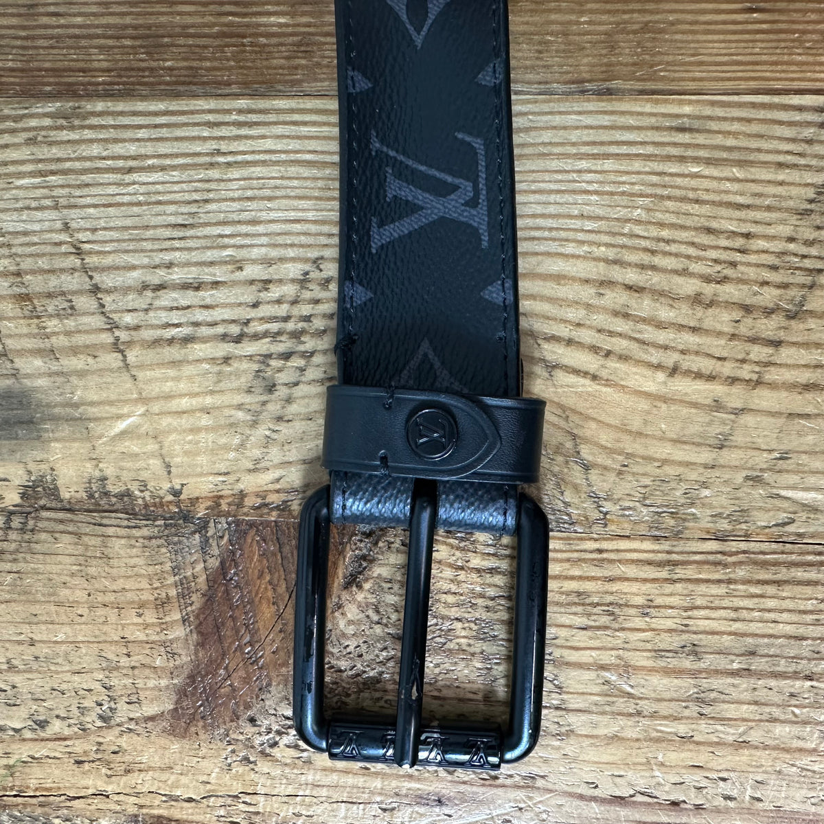 Louis Vuitton Eclipse Monogram Voyager Belt Sz (95/38)