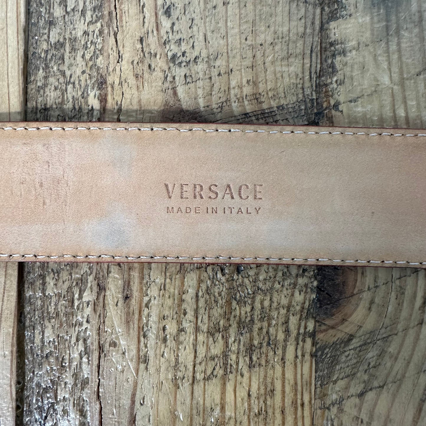Versace Black Medusa Red Belt Sz (110/44)