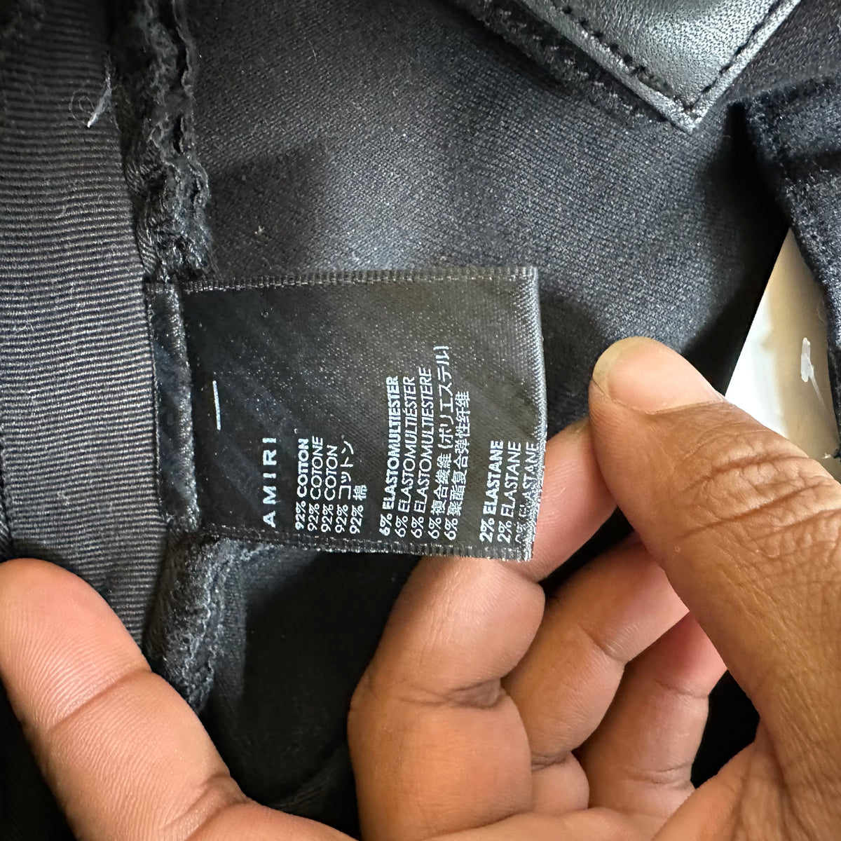 Amiri Chrome Stagger Black Denim Jeans Sz 30