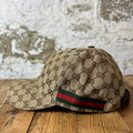 Gucci Tan GG Monogram Hat Sz L