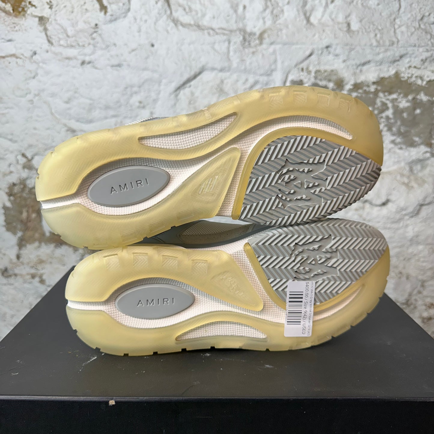 Amiri MA-1 Grey White Sneaker Sz 9 (42)