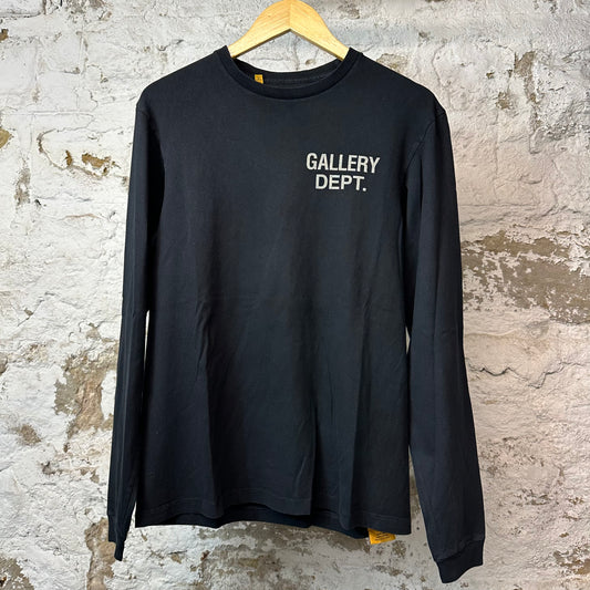 Gallery Dept White Logo L/s Black Sz S