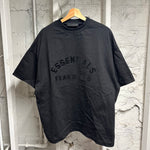 FOG Essentials Black Half Circle Logo T-Shirt Sz XS