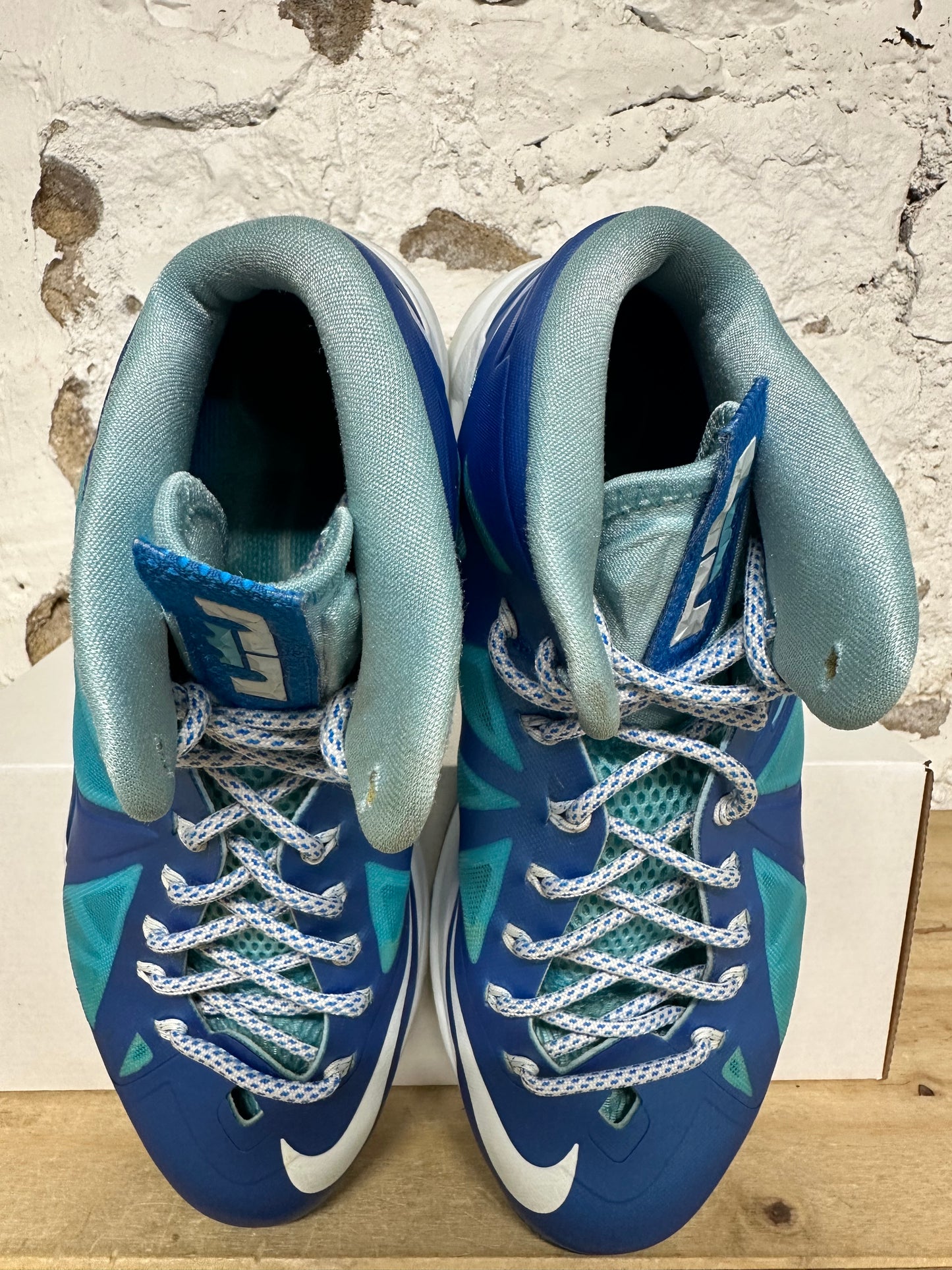 Nike Lebron 10 Sport Pack Blue Diamond Sz 9.5