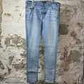 Amiri Plain Blue Denim Jeans Sz 38