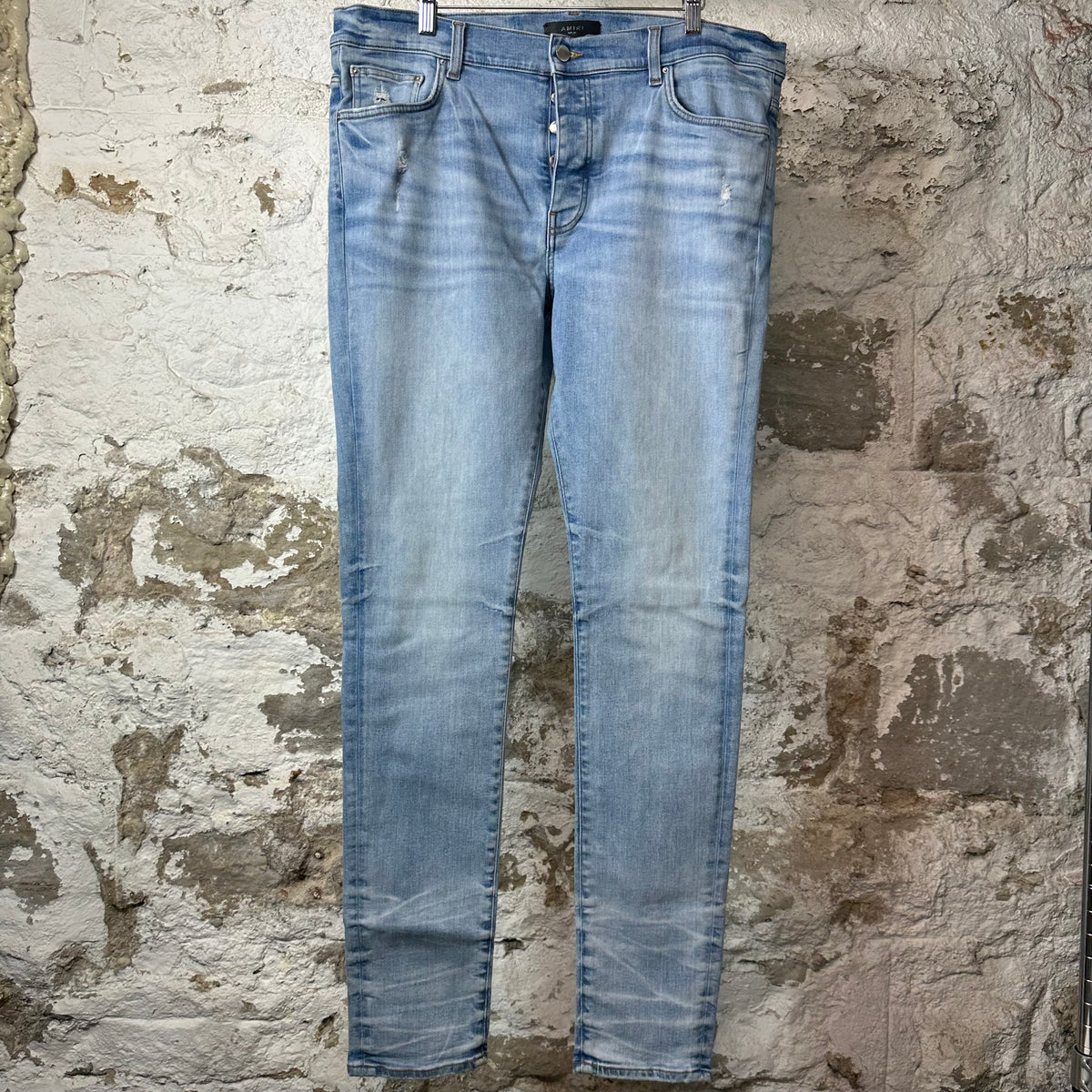 Amiri Plain Blue Denim Jeans Sz 38