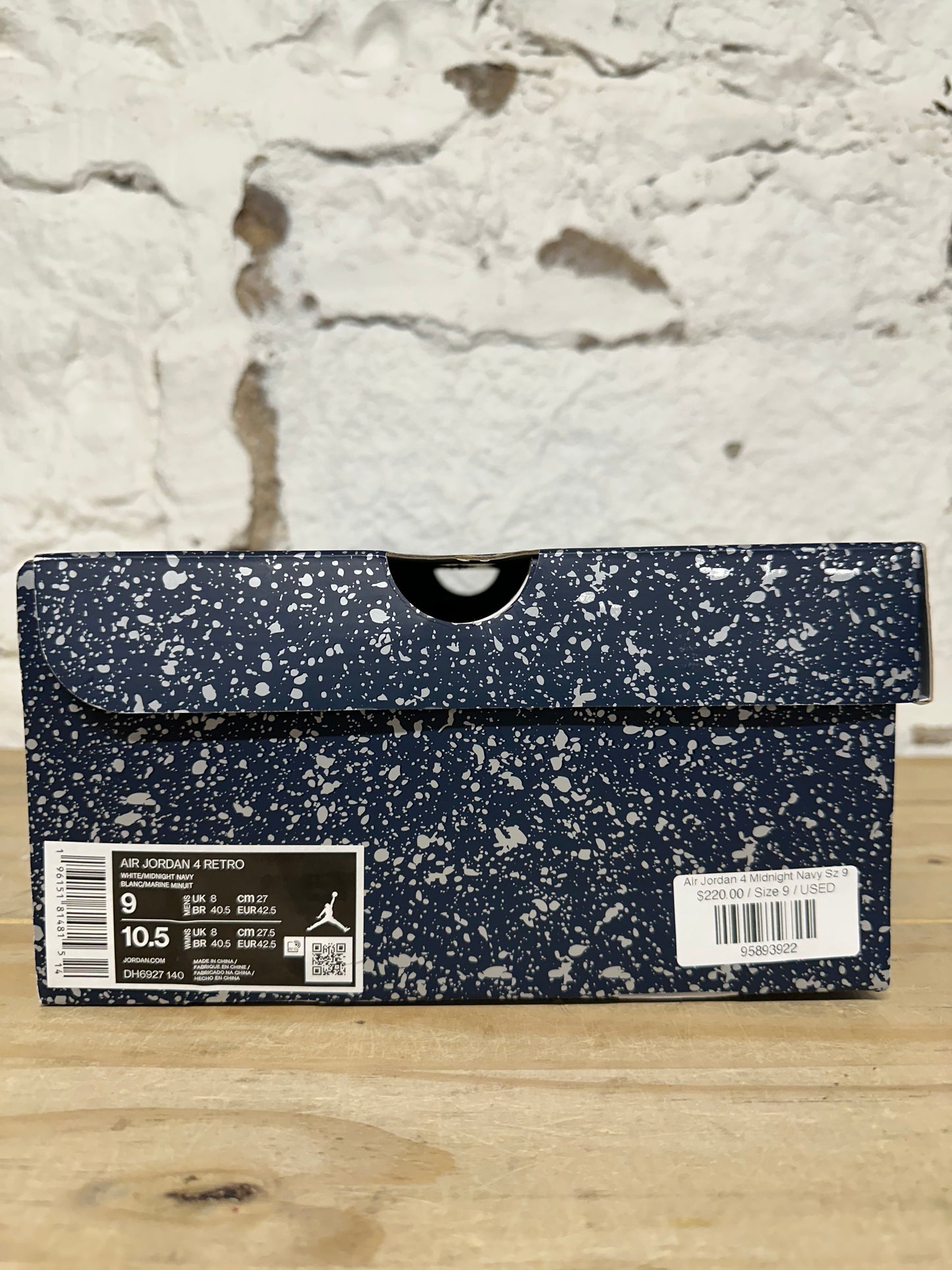 Air Jordan 4 Midnight Navy Sz 9