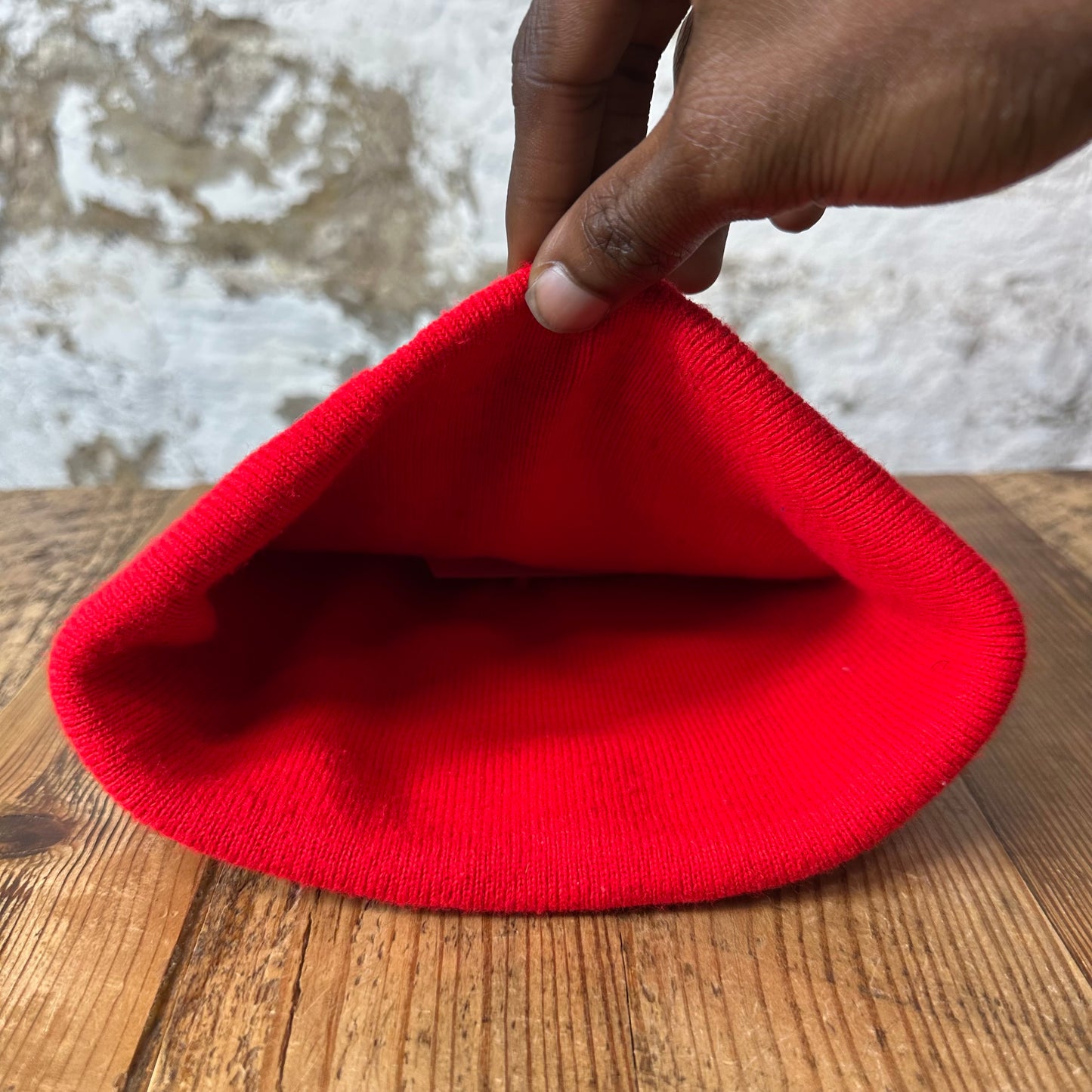 Chrome Hearts White Spell Logo Red Beanie