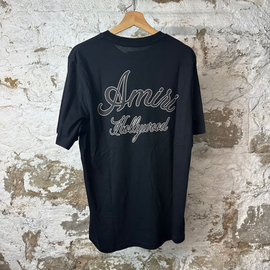 Amiri Hollywood Black T-Shirt Sz M