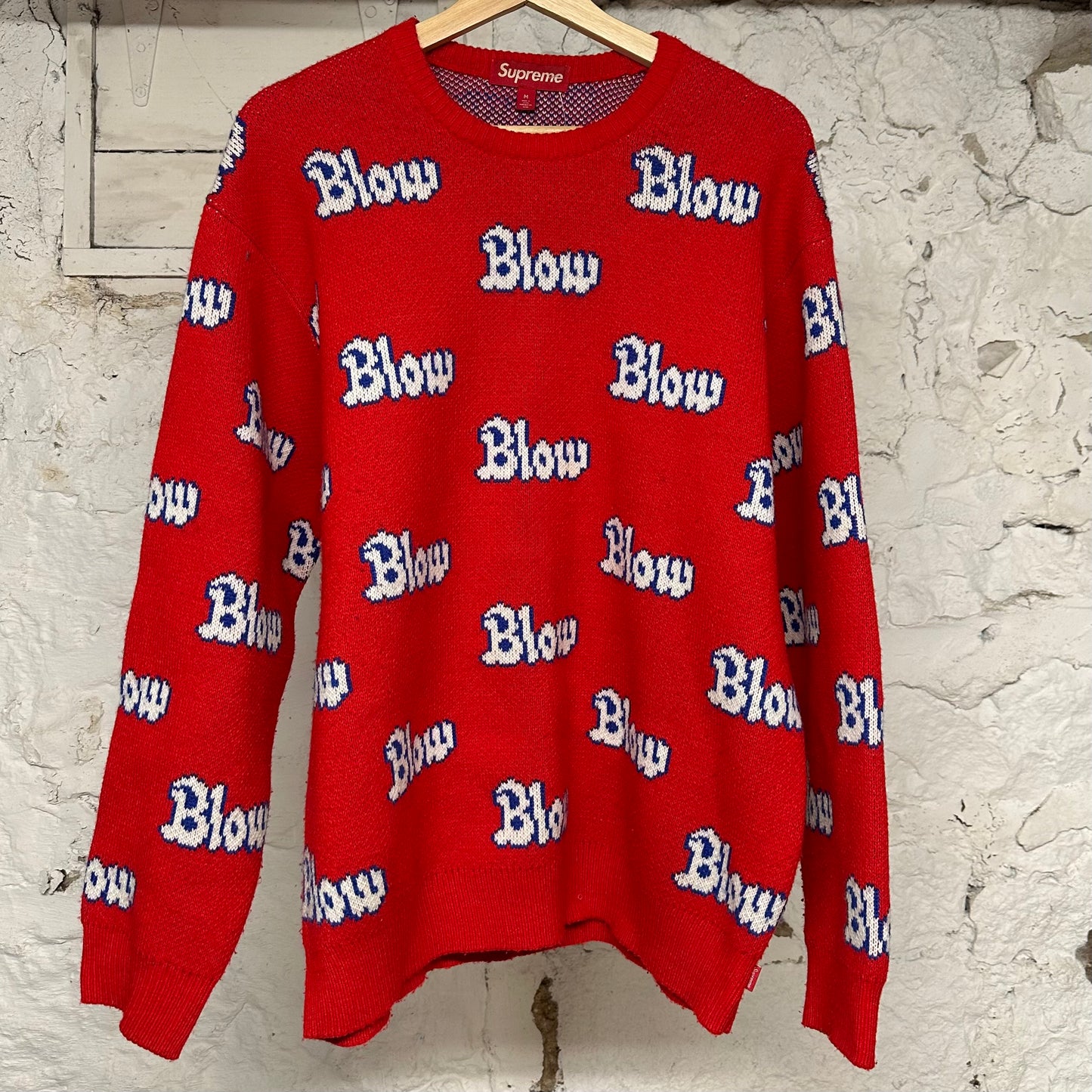 Supreme Blow Sweater Red Sz M