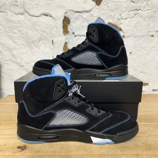 Air Jordan 5 Black University Blue Sz 13