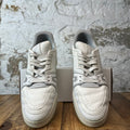 Louis Vuitton Triple White Leather Trainer Sneaker Sz 10.5 (9LV)