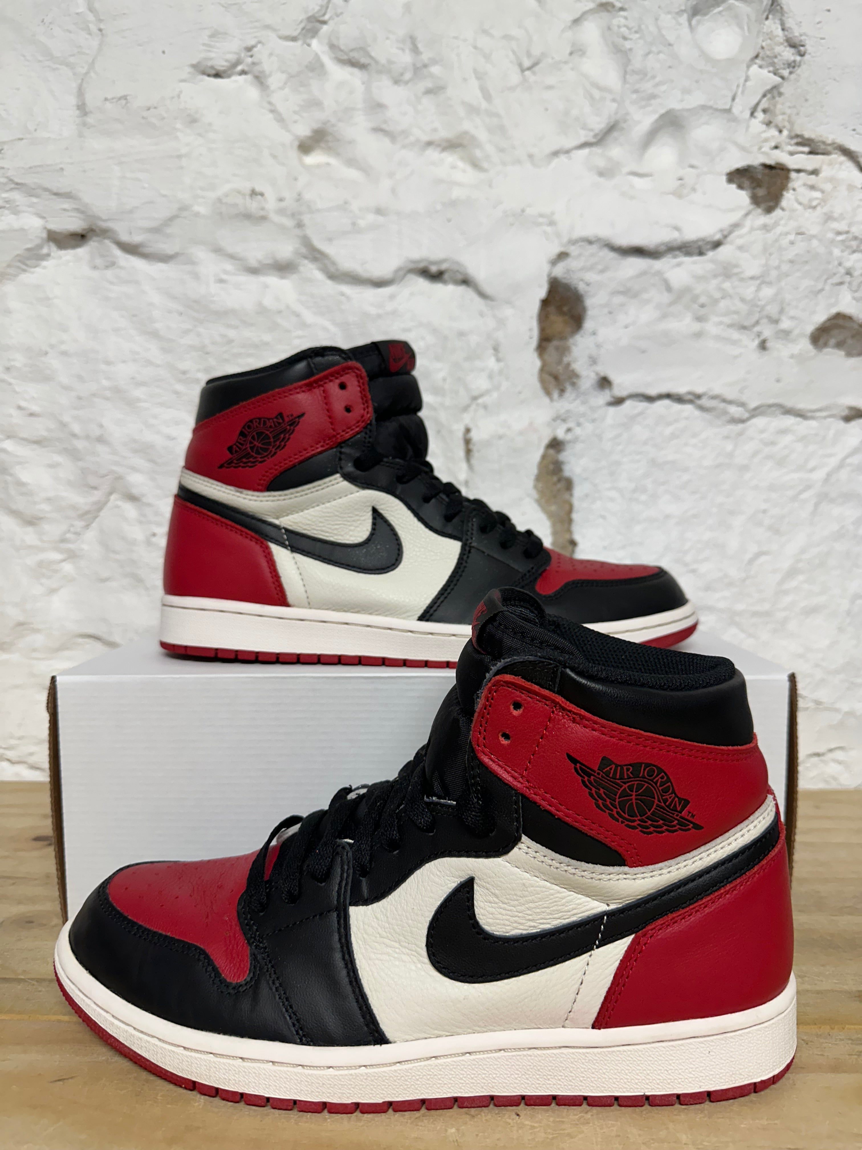 Air Jordan 1 High Bred Toe Sz 10