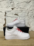 Nike Air Force 1 Low Supreme White Sz 9