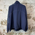 Supreme Embroidered Spellout Navy Track Jacket Sz L