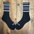 Chrome Hearts Grey Stripe Black Socks DS