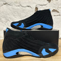 Air Jordan 14 Black University Blue Sz 13