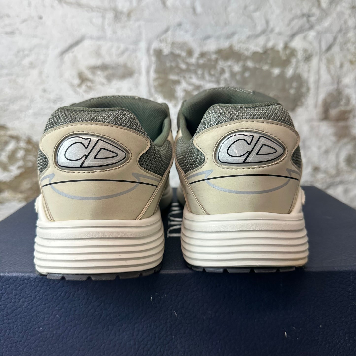 Dior B30 Green Beige White Sneaker Sz 10 (43)