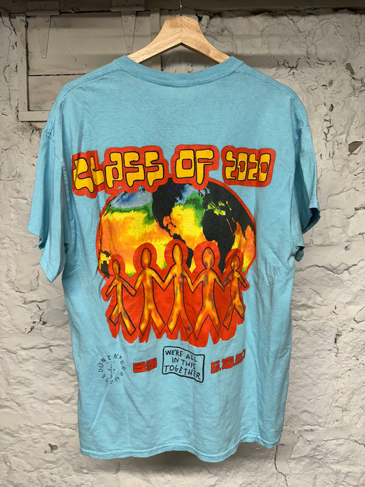 Travis Scott CJ Class Of 2020 Blue T-Shirt Sz L