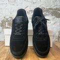 Louis Vuitton Black Suede Trainer Sneaker Sz 10 (8.5LV)