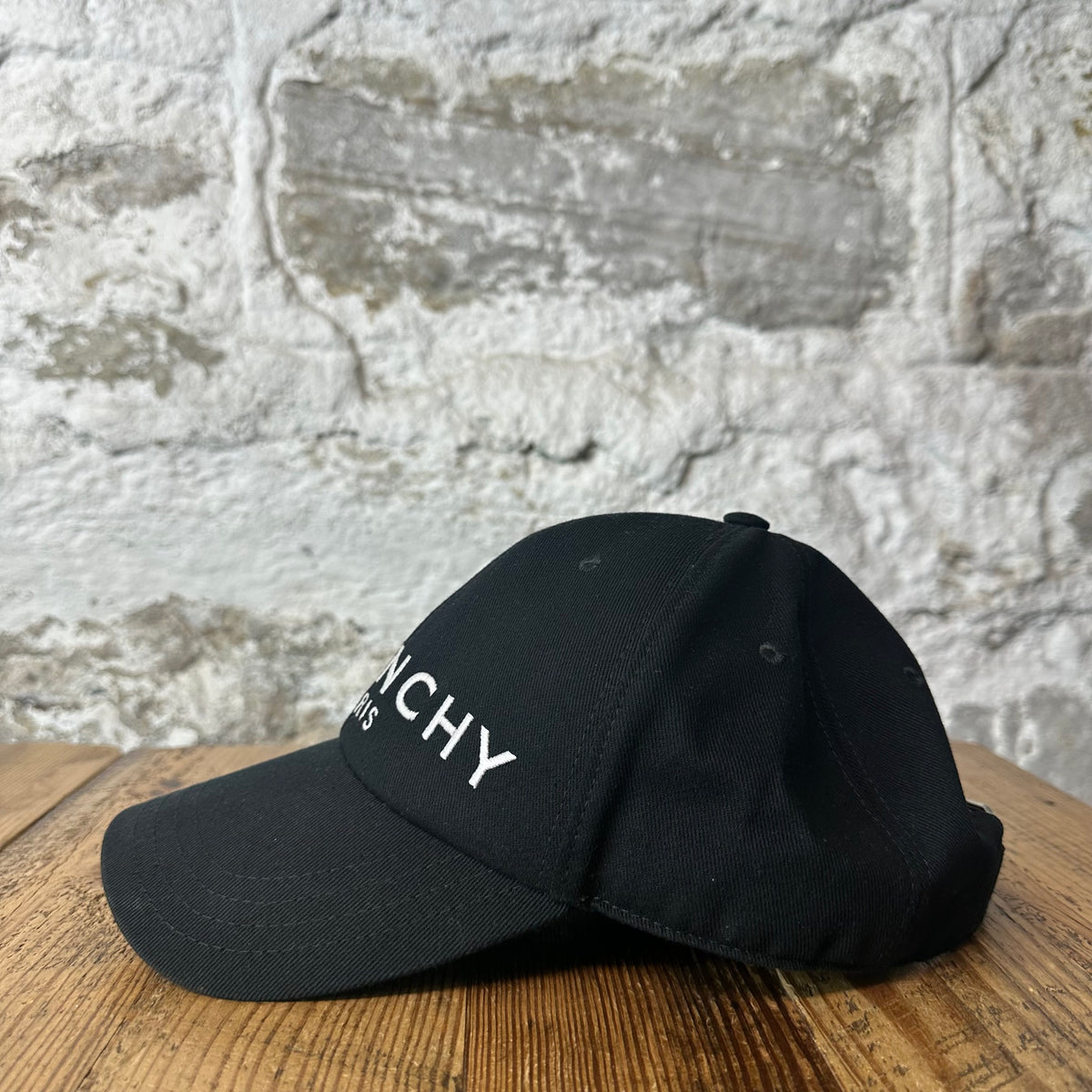 Givenchy White Spellout Black Hat