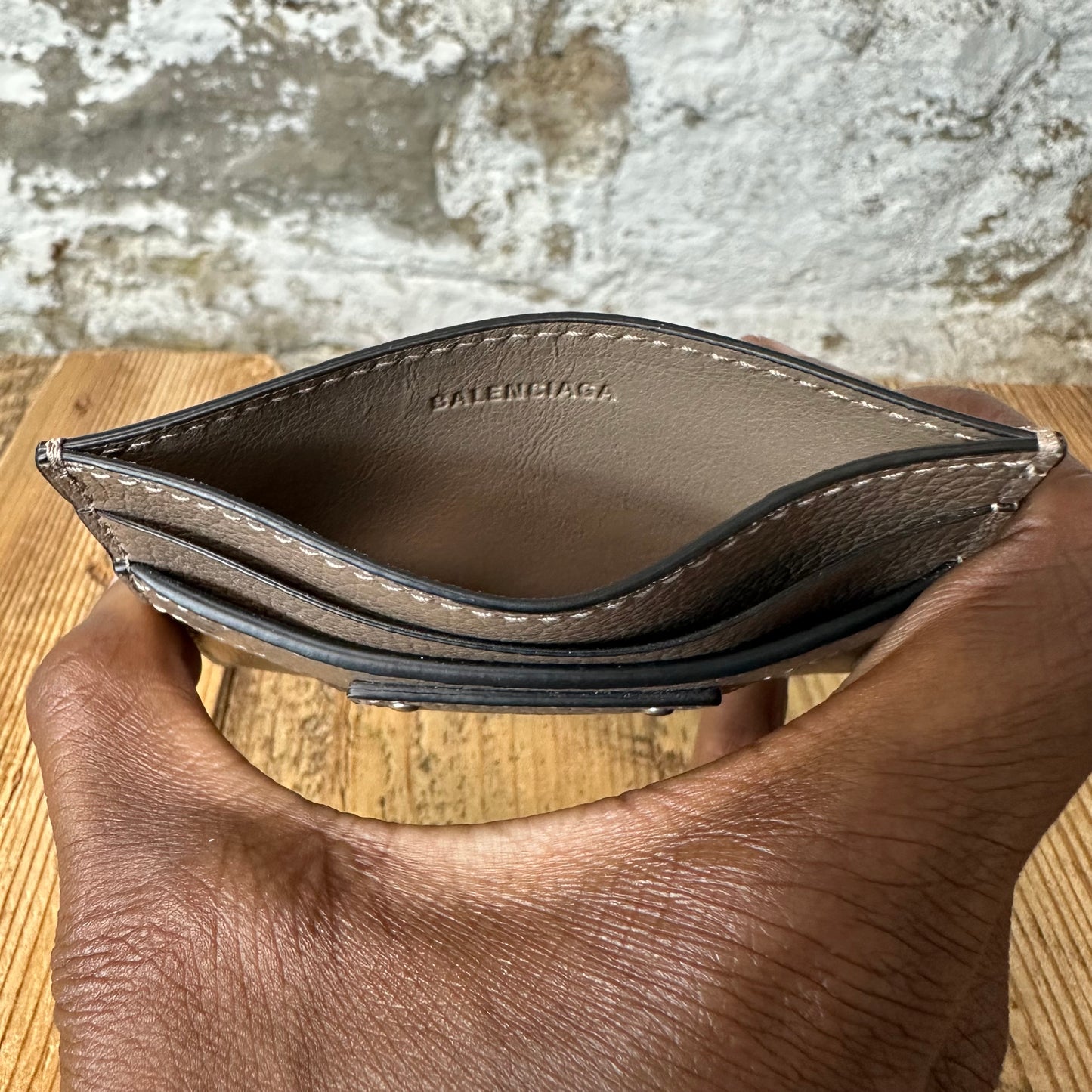 Balenciaga Neo Classic Brown Card Holder