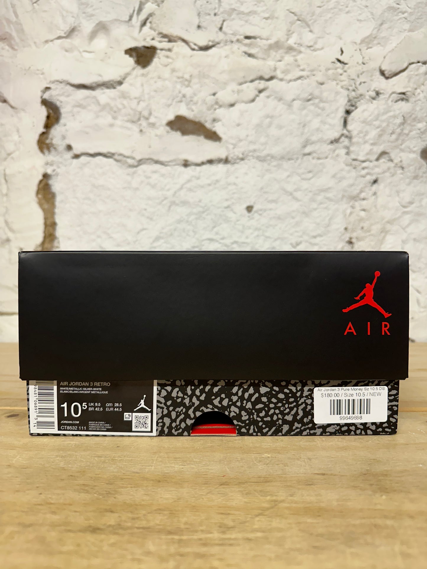 Air Jordan 3 Pure Money Sz 10.5 DS