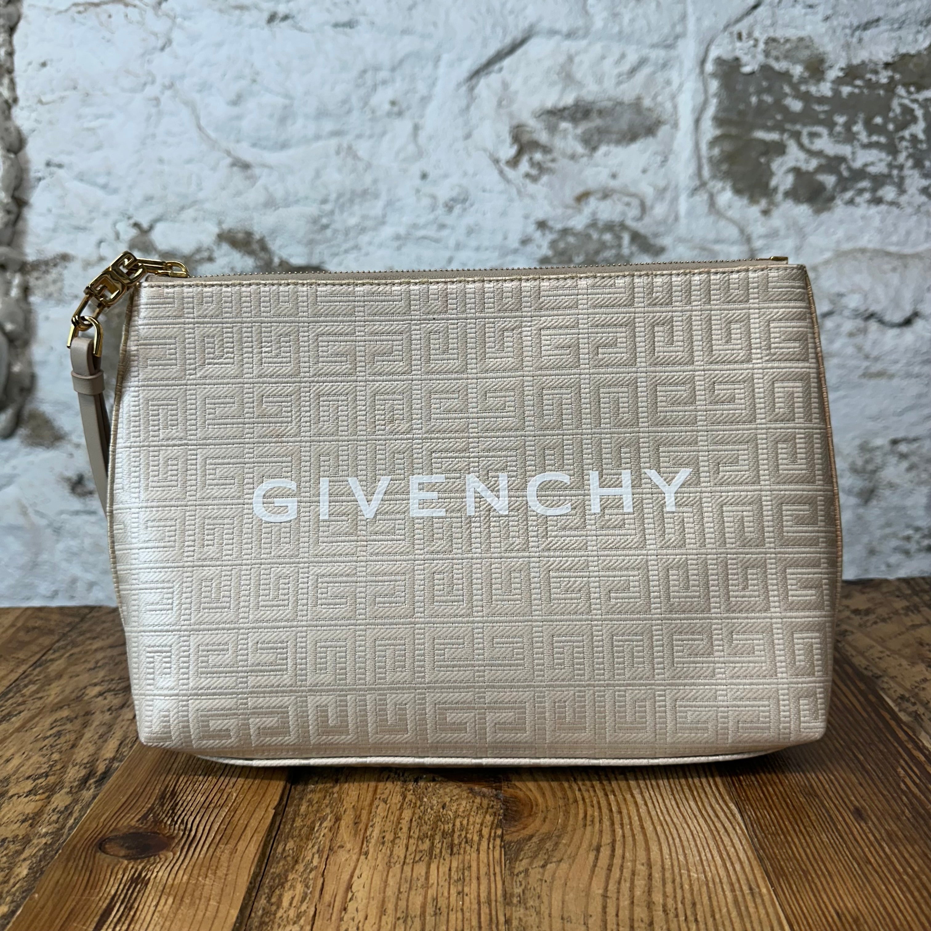 Givenchy 4G Monogram Natural Clutch Bag