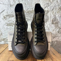 Alexander Mcqueen High Olive Black Tread Boot Sz 9 (42)