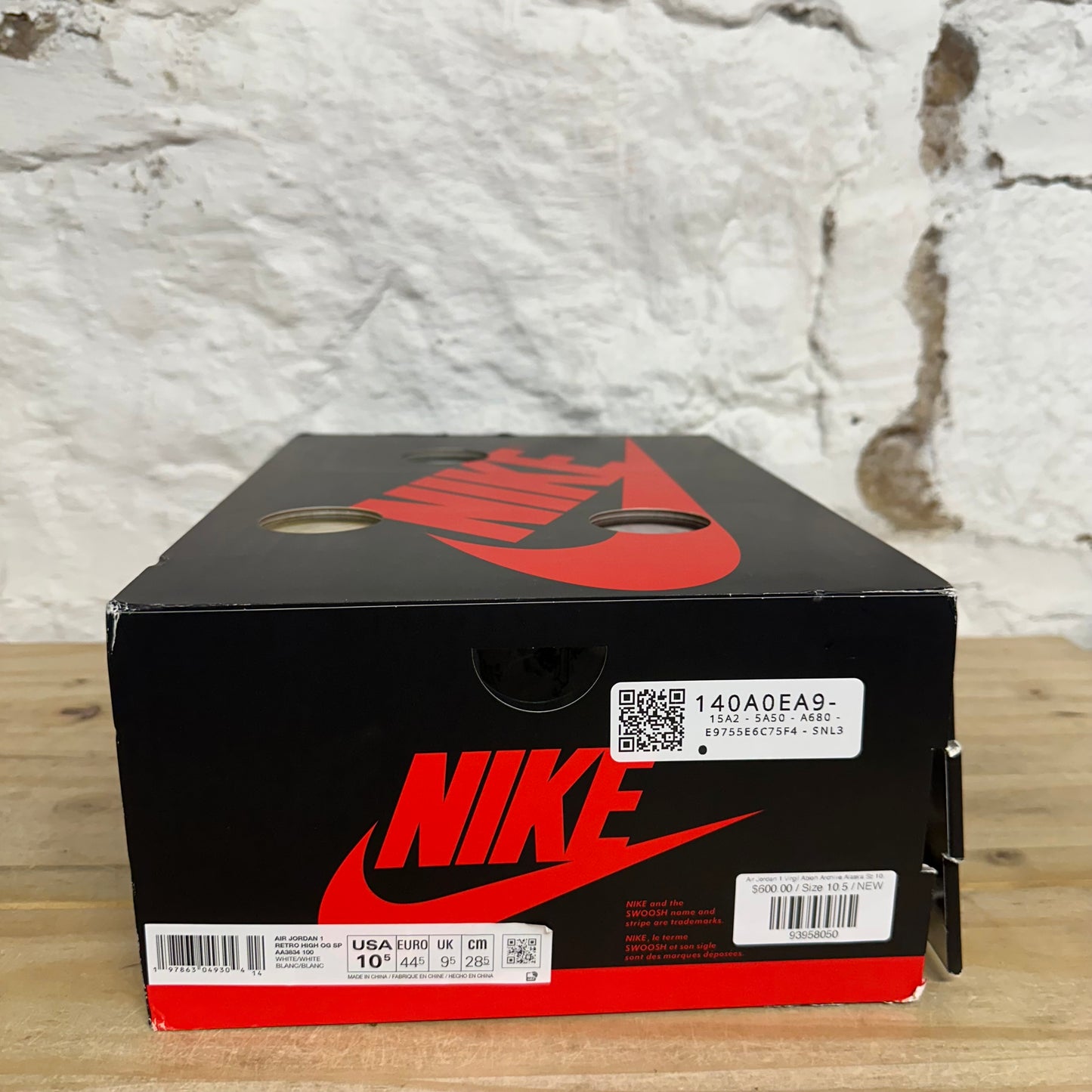 Air Jordan 1 Virgil Abloh Archive Alaska Sz 10.5 DS
