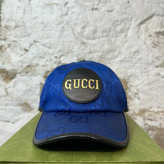 Gucci Blue GG Monogram Hat W/ Box
