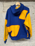 Supreme Big S Logo Blue Yellow Hoodie Sz M