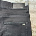 Amiri MX1 Green Suede Black Denim Jeans Sz 31