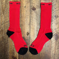 Chrome Hearts Black Red Foti Socks DS